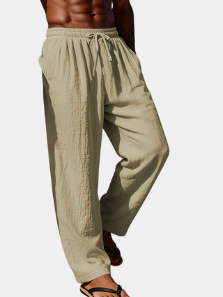 BRYNOUVELLE | SHORT EN LIN À CORDON POUR HOMMES