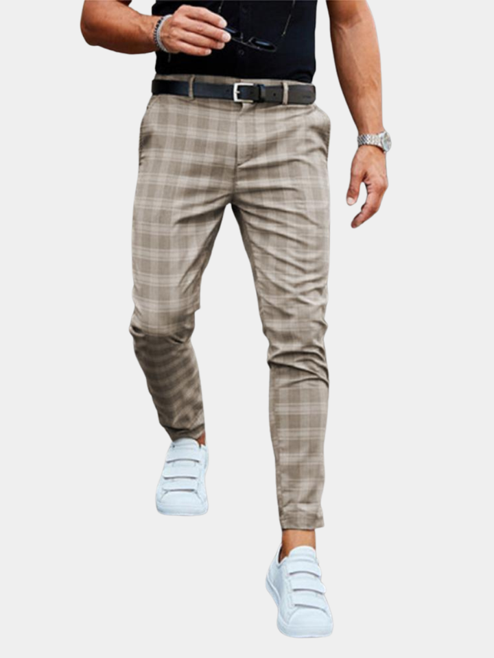 BRYNOUVELLE | CHINO À CARREAUX POUR HOMMES