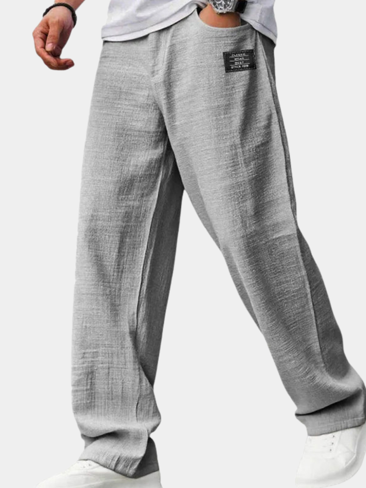 BRYNOUVELLE | PANTALON EN MÉLANGE DE LIN POUR HOMMES