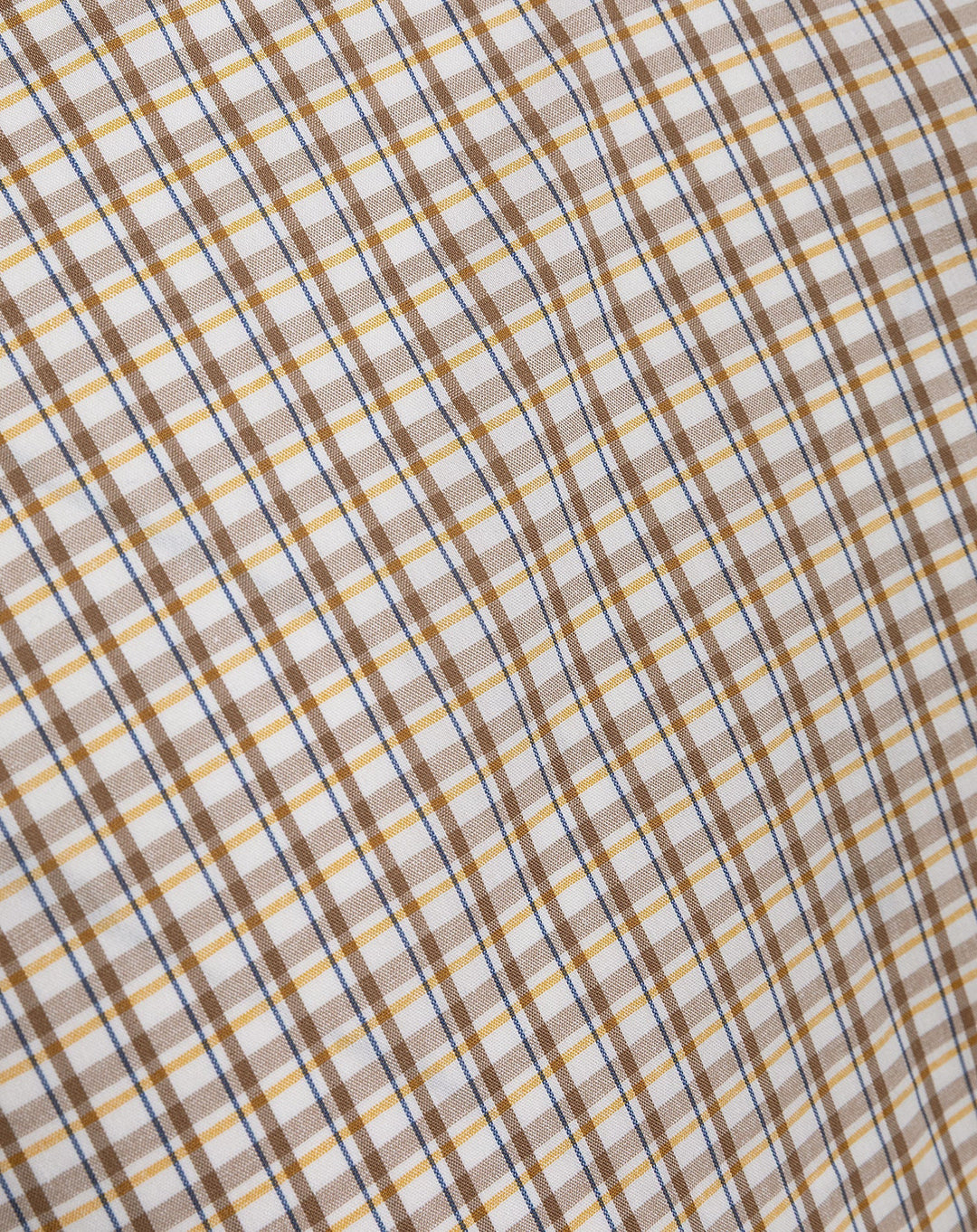 BLOUSE À CORDON CHECK KIRA BRUN