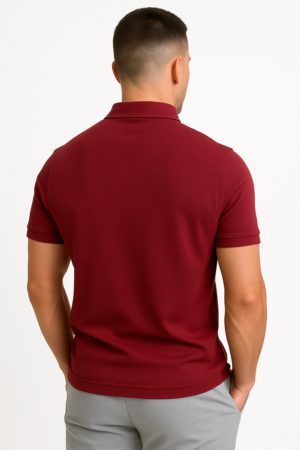 BRYNOUVELLE | POLO MODERNE AVEC ZIP MI-HAUT