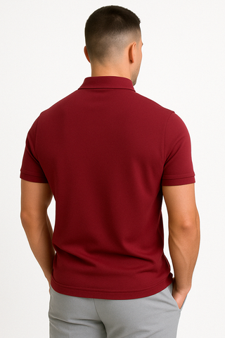BRYNOUVELLE | POLO MODERNE AVEC ZIP MI-HAUT
