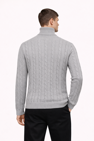PULL À COL ROULE EN CÂBLES