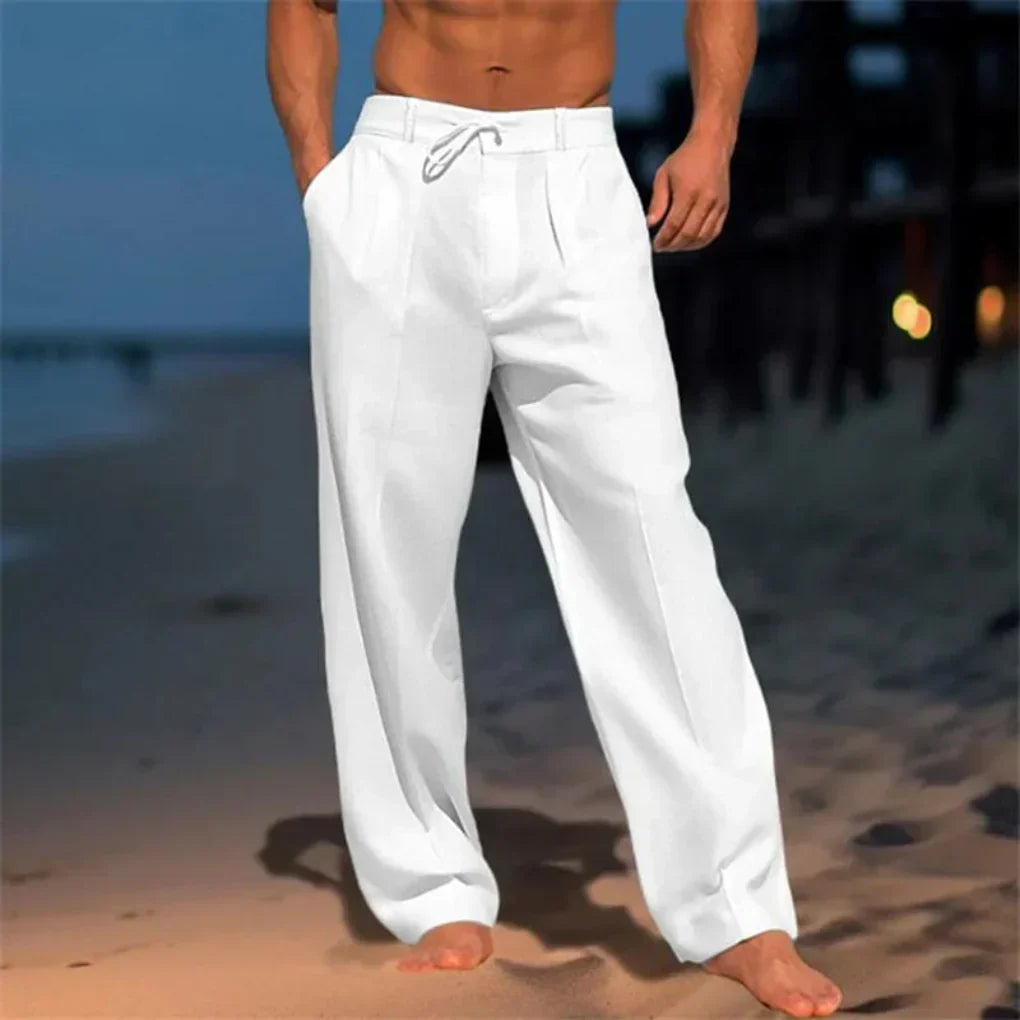 BRYNOUVELLE | PANTALONS CLASSIQUES EN LIN POUR HOMMES