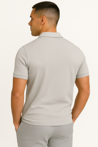 BRYNOUVELLE | POLO MODERNE AVEC ZIP MI-HAUT