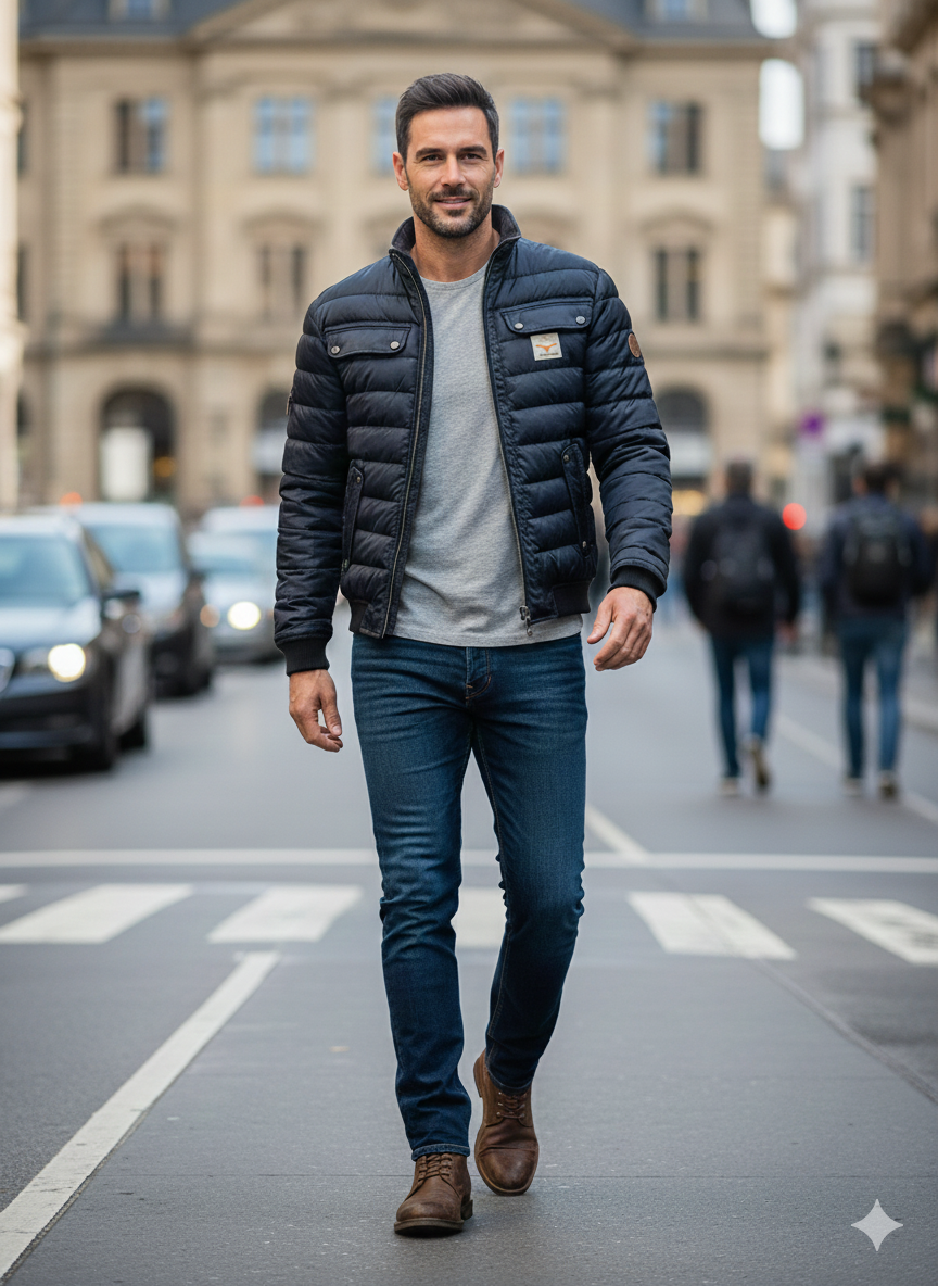 Romano | Veste Urbaine Matelassée