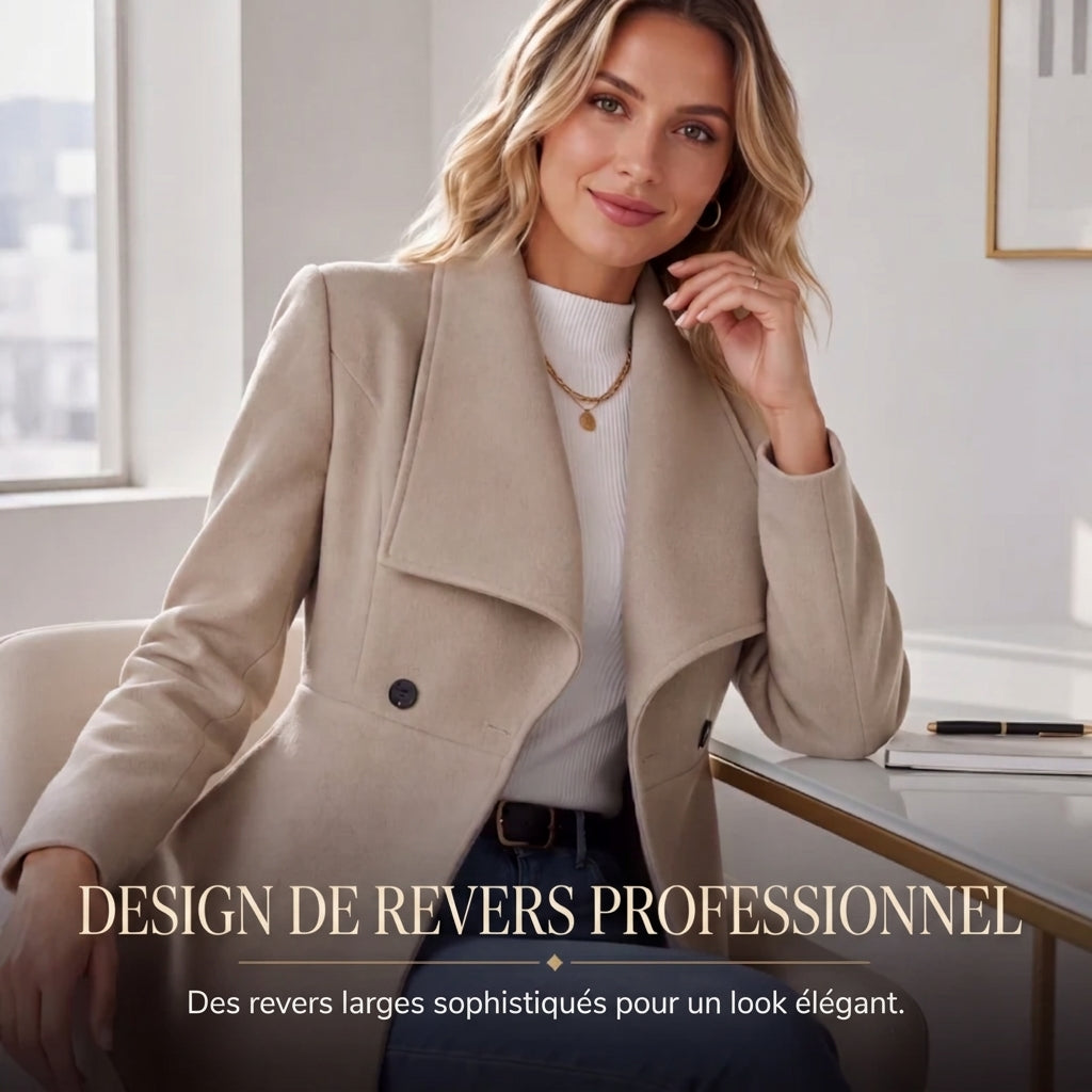 Manteau élégant mi-long pour femme – Silhouette sur mesure &amp; Style intemporel🧥