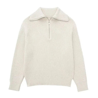 BRYNOUVELLE | Pull zippé rayé