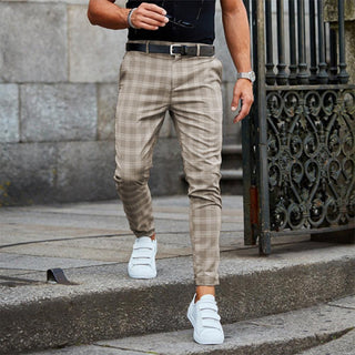 BRYNOUVELLE | CHINO À CARREAUX POUR HOMMES