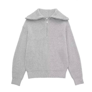 BRYNOUVELLE | Pull zippé rayé