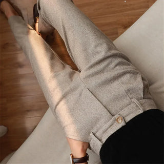 PANTALONS ÉLÉGANTS EN PURE LAINE SUR MESURE