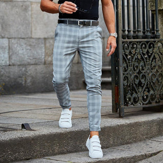 BRYNOUVELLE | CHINO À CARREAUX POUR HOMMES