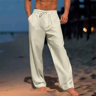 BRYNOUVELLE | PANTALONS CLASSIQUES EN LIN POUR HOMMES