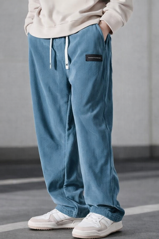 BRYNOUVELLE | PANTALON ÉLÉGANT EN VELOURS CÔTELÉ POUR HOMME