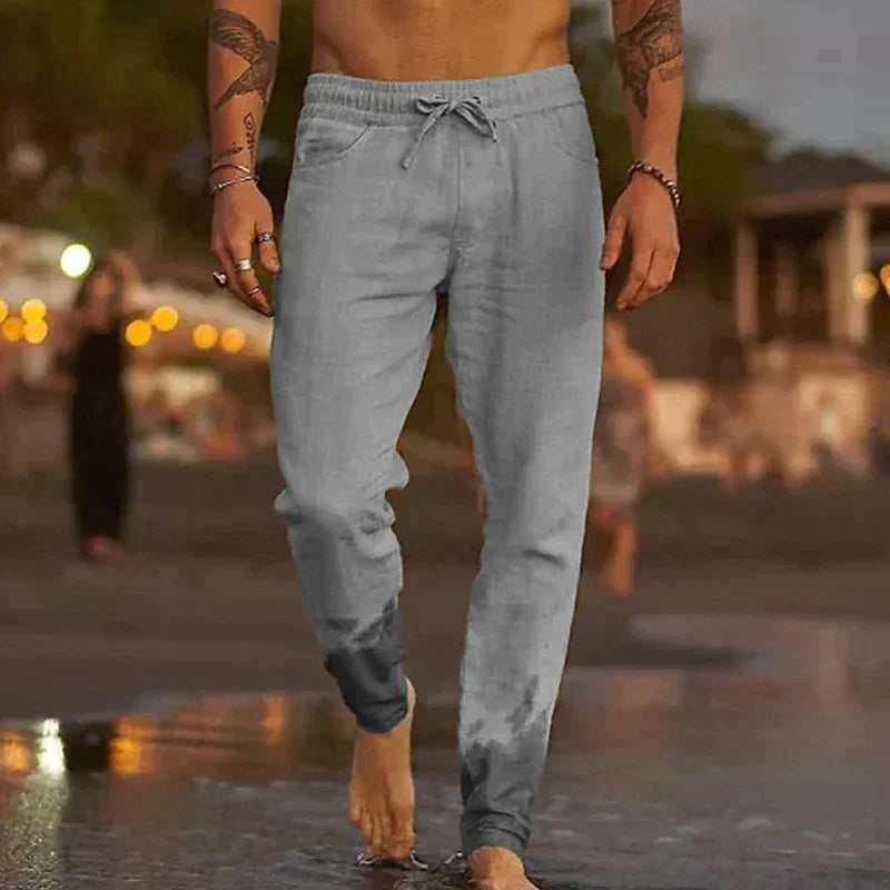 BRYNOUVELLE | PANTALONS DE PLAGE EN LIN POUR HOMMES