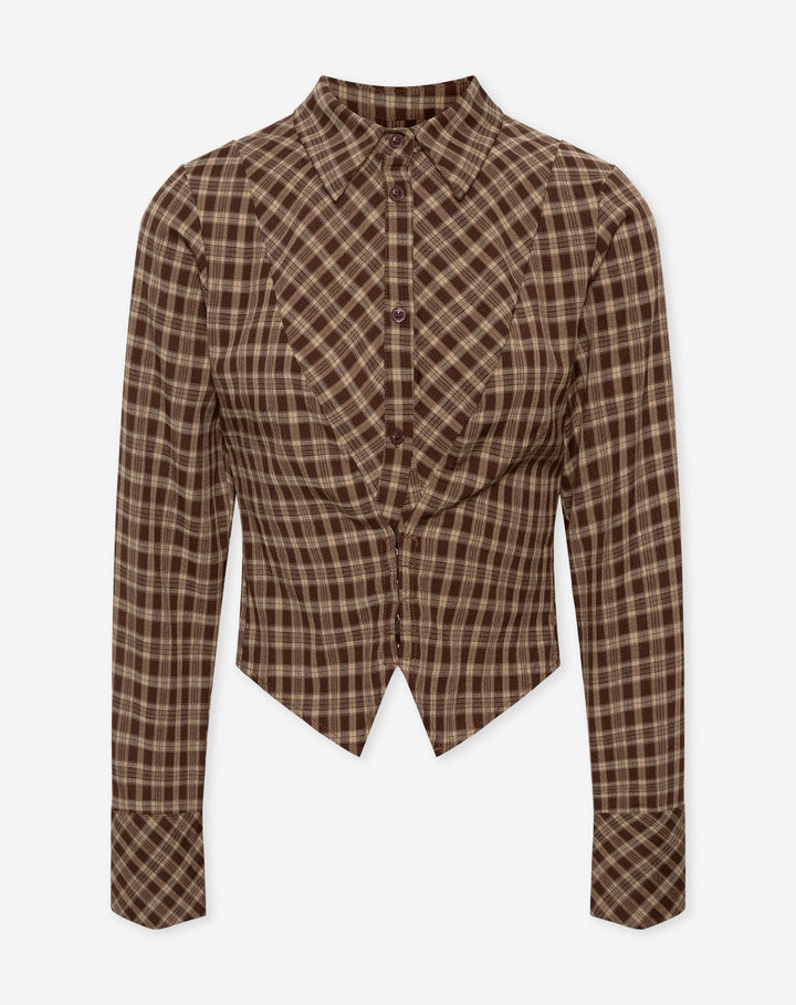 BLOUSE À CARREAUX ISAYA