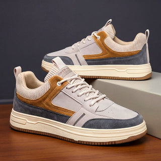 BRYNOUVELLE | CUIR SANS LACETS BASKETS POUR HOMMES