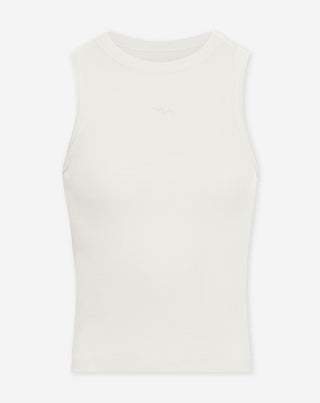 TOP BRODÉ DOS NU CRÈME