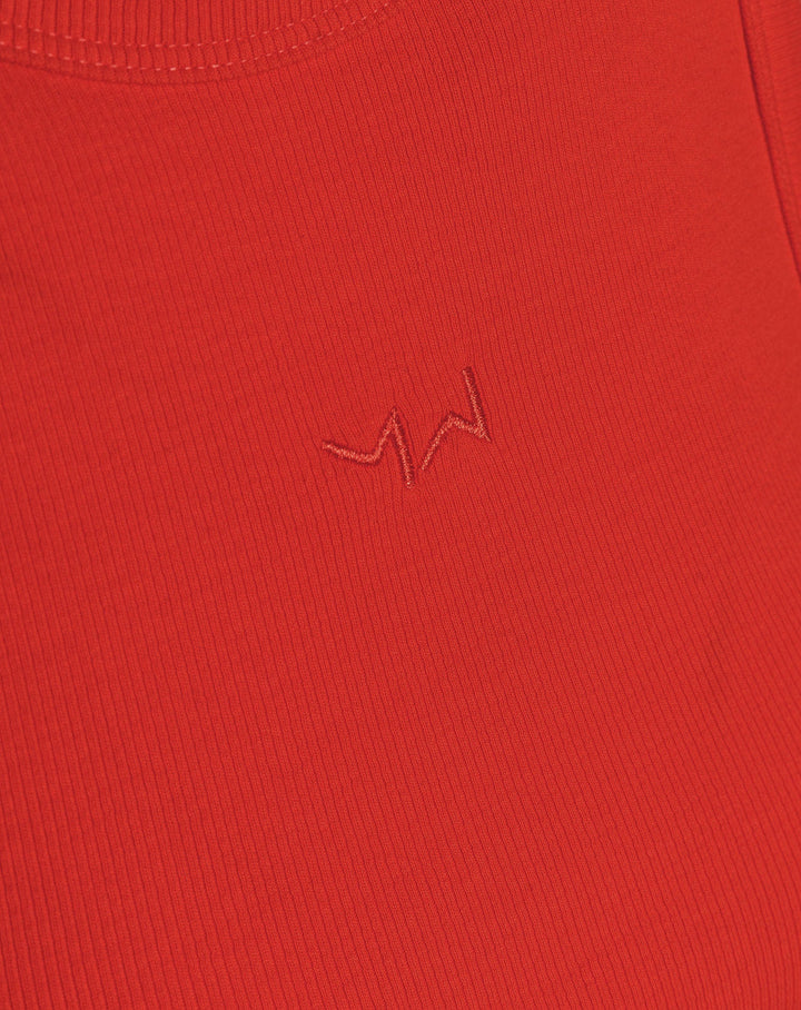 HAUT EMBROIDÉ À DOS NAGEUR ROUGE
