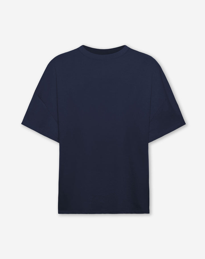 T-SHIRT OVERSIZE BASIQUE MARINE