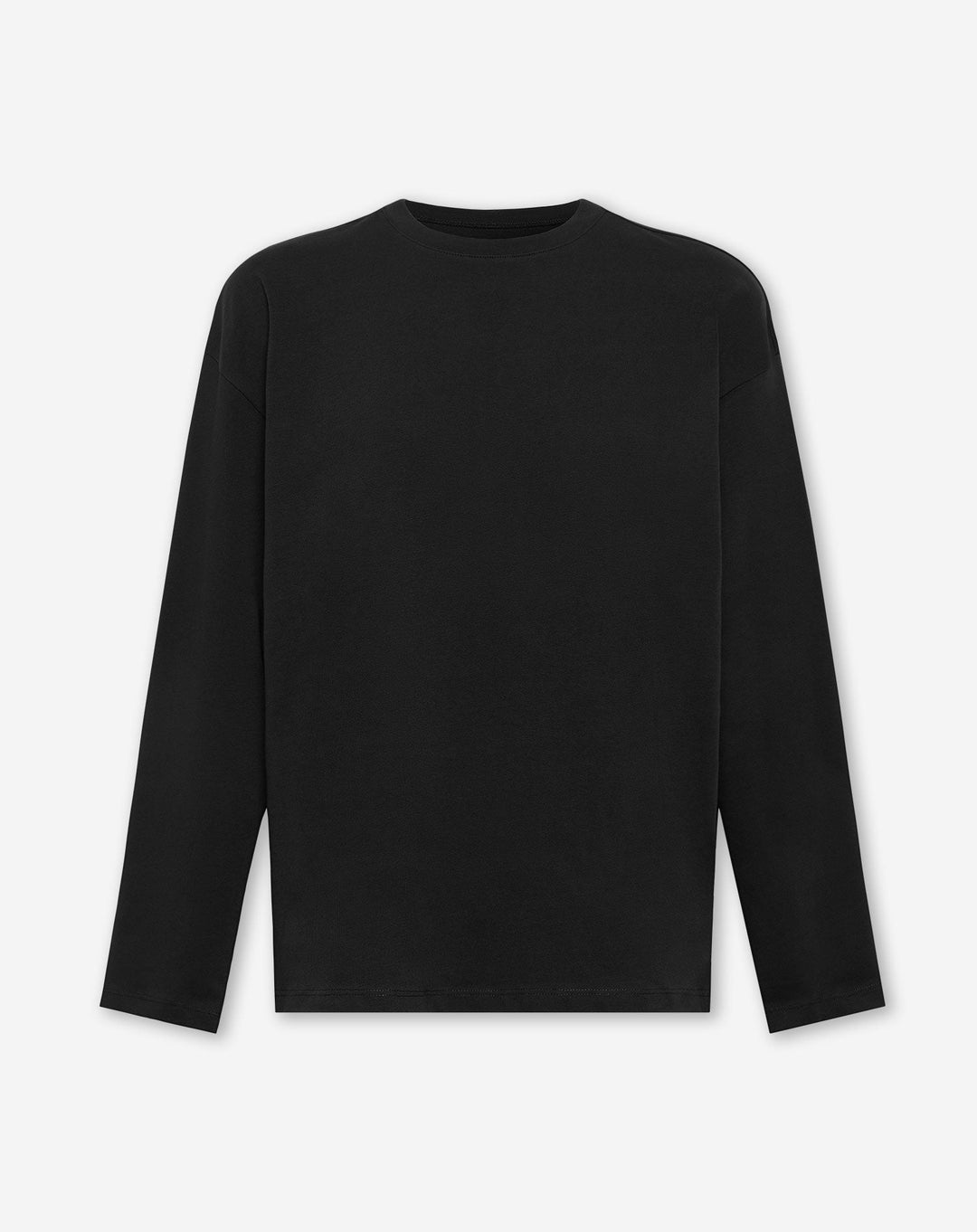 T-SHIRT OVERSIZE À MANCHES LONGUES BASIQUE NOIR