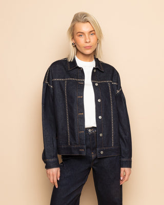 VESTE EN DENIM LIA STUD NOIRE
