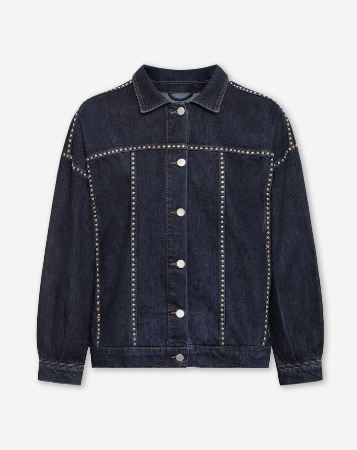 VESTE EN DENIM LIA STUD NOIRE