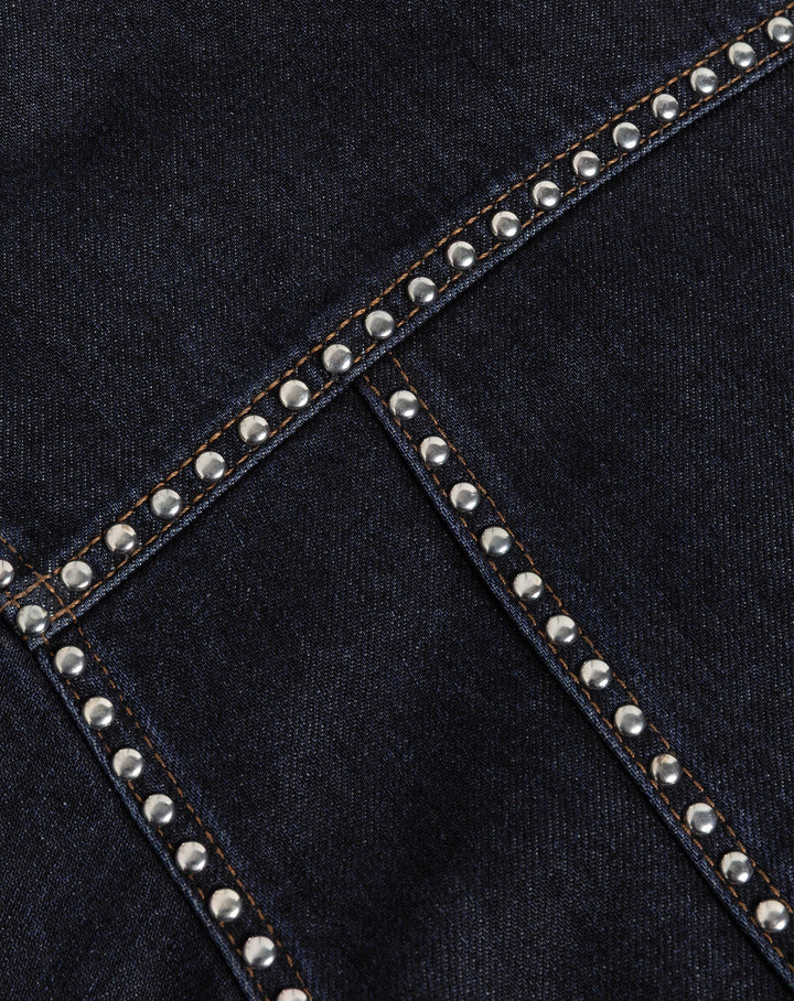 VESTE EN DENIM LIA STUD NOIRE