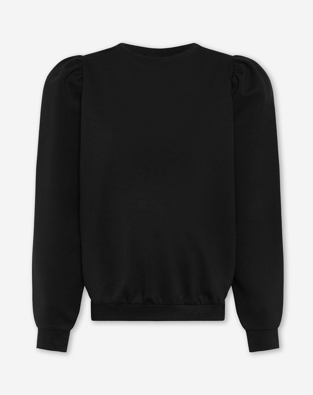 SWEATER MATERNITÉ À MANCHES BALLON SCUBA NOIR