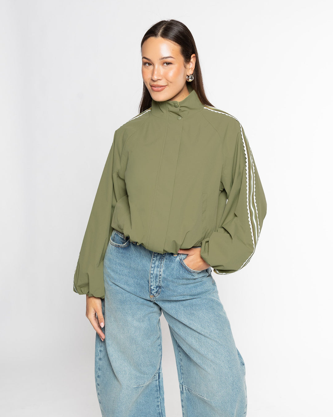 VESTE TRACK BEX VERT OLIVE