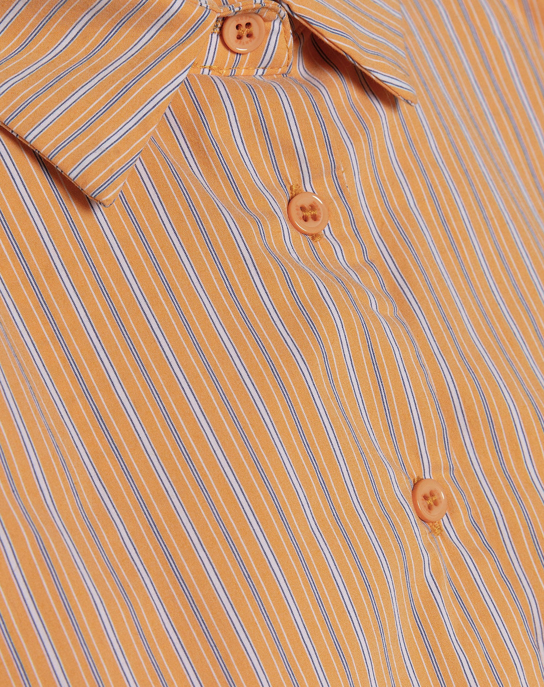 BLOUSE À HEM BULLE RAYÉE ORANGE