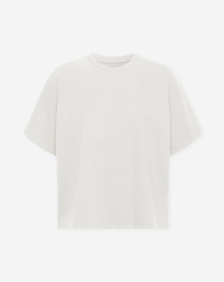 HAUT EN SWEAT À MANCHES COURTES RAGLAN CRÈME