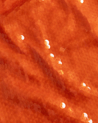 JUPE À PAILLETTES ORANGE
