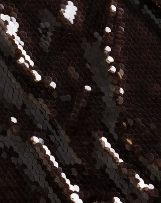 JUPE À PAILLETTES BRUNE