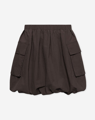 JUPE À HEM BUBBLE MAUI CARGO BRUN