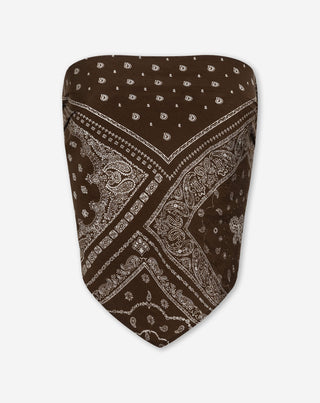 TOP SHAWL BANDANA AMARI BRUN