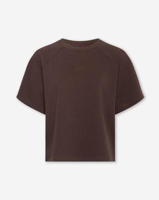 SWEAT TOP MACE RAGLAN À MANCHES COURTES BRUN