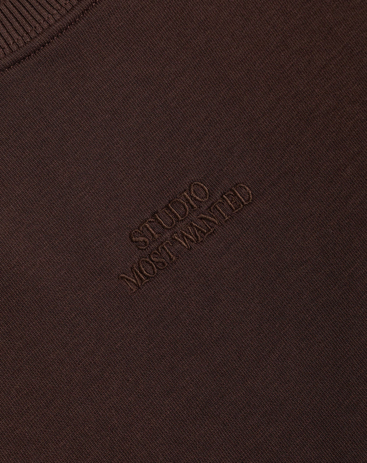 SWEAT TOP MACE RAGLAN À MANCHES COURTES BRUN