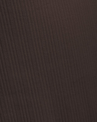 DEMI-SOUTIEN-GORGE EN LACET BRUN FONCÉ