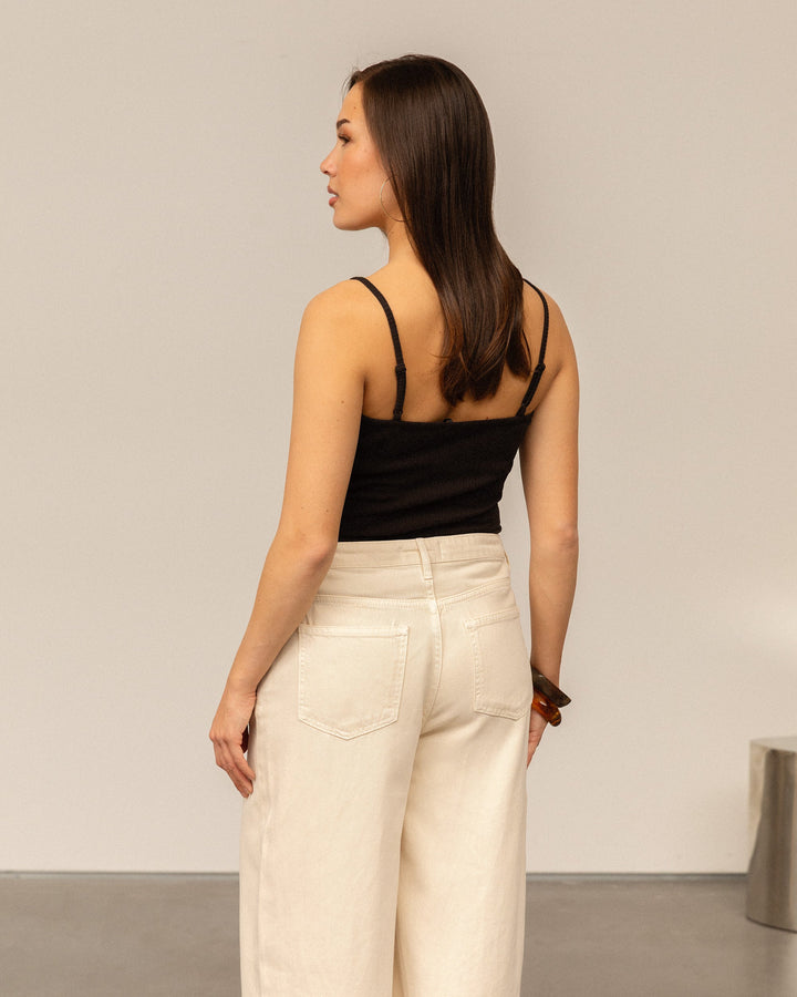 DEMI-SOUTIEN-GORGE EN LACET BRUN FONCÉ