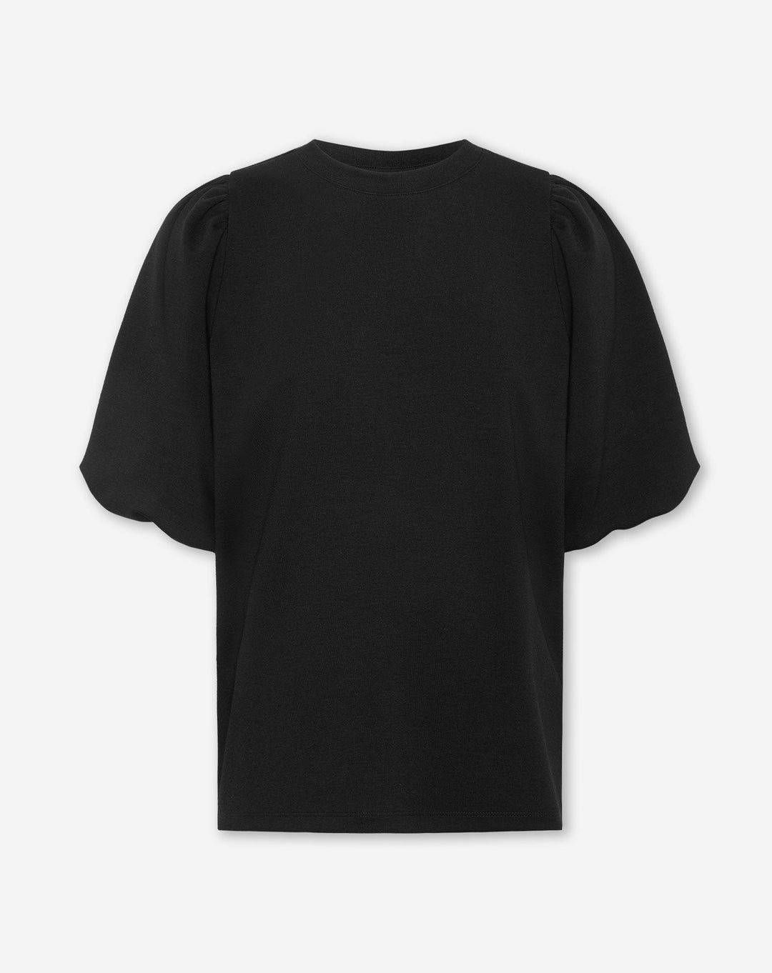 SWEATER MATERNITÉ À MANCHES COURTES EN SCUBA NOIR