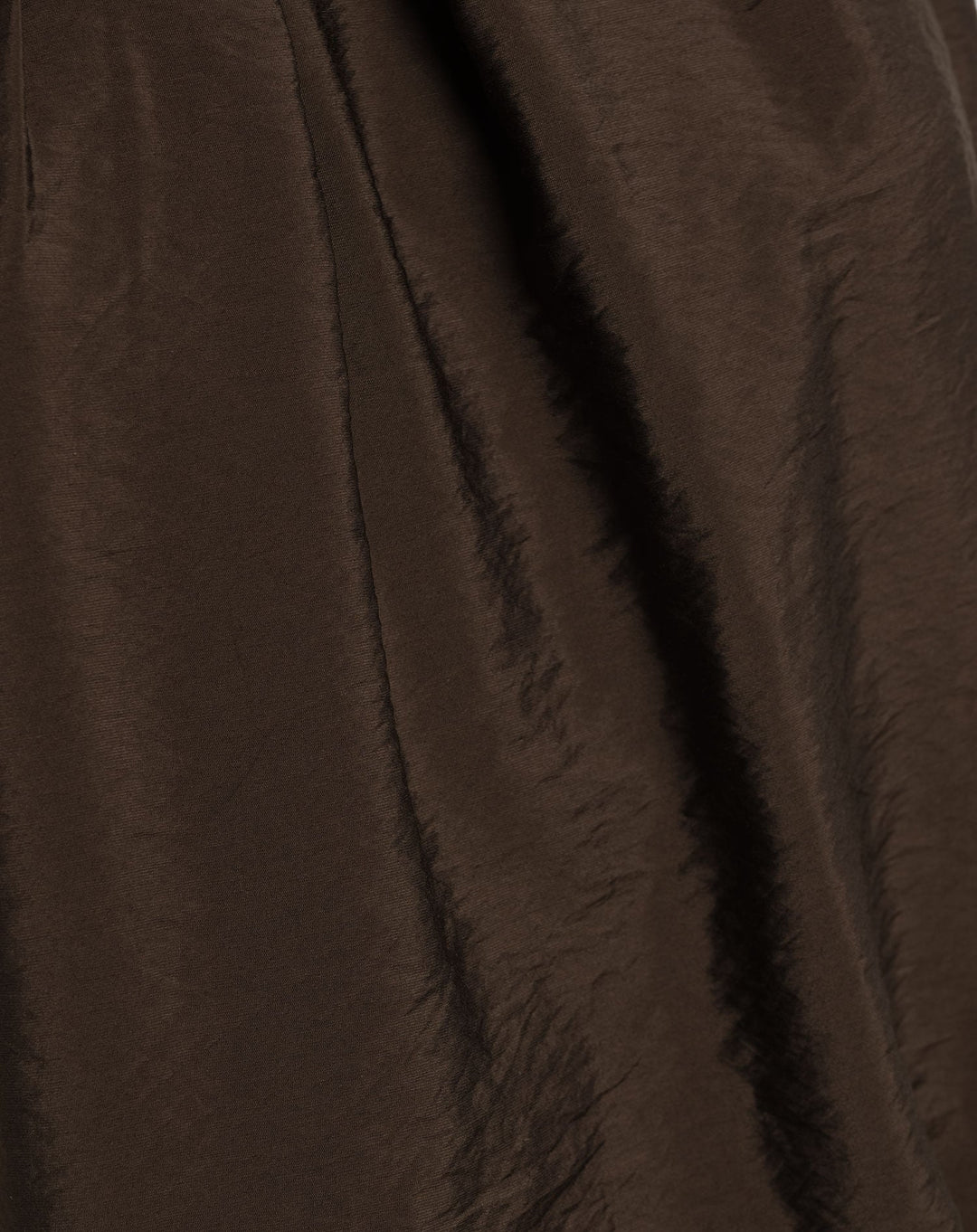 TOP HALTER À HEM BUBBLE LUX BRUN
