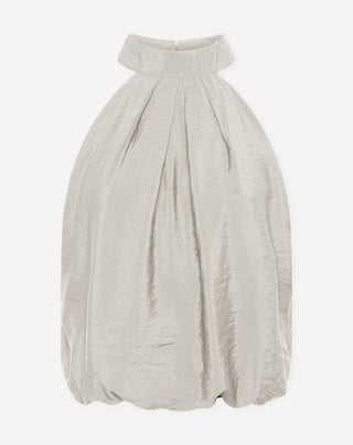 TOP HALTER À HEM BUBBLE LUX GRIS