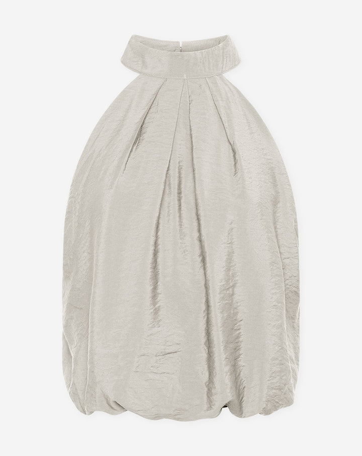 TOP HALTER À HEM BUBBLE LUX GRIS