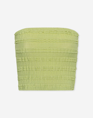 TOP BANDEAU MICKY RUFFLE VERT