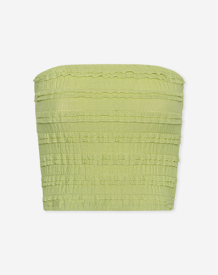 TOP BANDEAU MICKY RUFFLE VERT