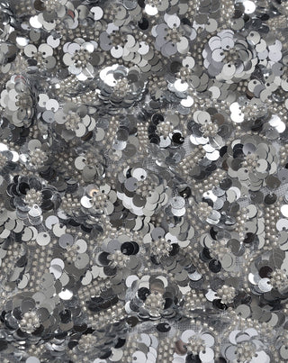 JUPE À PAILLETTES ROSE ARGENT