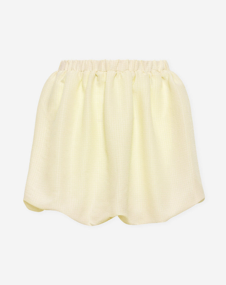 JUPE À OURLET BULLE MIKA JAUNE BEURRE
