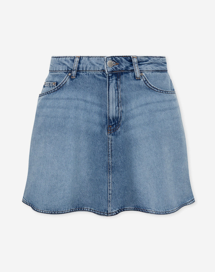 JUPE EN DENIM LOTTE PAPILLON BLEU MOYEN
