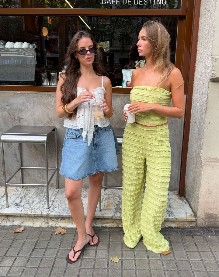 JUPE EN DENIM LOTTE PAPILLON BLEU MOYEN